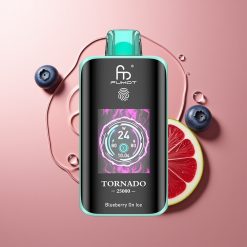 Fumot Tornado 25000 Pahvust Laaditav Sinimustikas Jääga + 700mAh Akuga