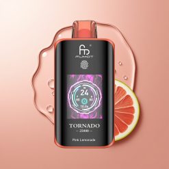 Fumot Tornado 25000 Puhu Roosa Sidrunijook HD Ekraan 700mAh