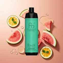 RandM Fumot Shisha 10000 Puffs Arbuusi Metimelon Kirgmarja Mündi 18ml