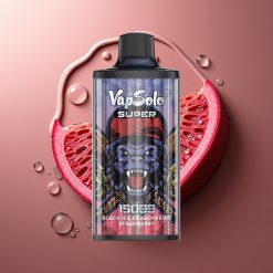 Vapsolo Super 15000 Püssid Must Jää Draakonmari Maasikas 40ml 850mah